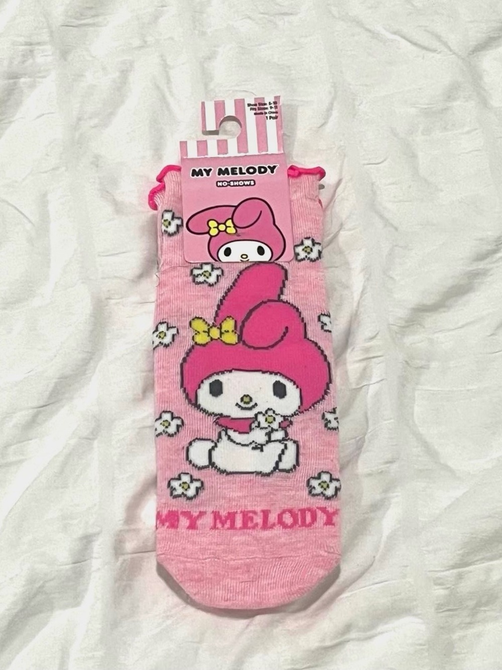 Hot Topic Sanrio “My Melody” Pink No-Show Socks